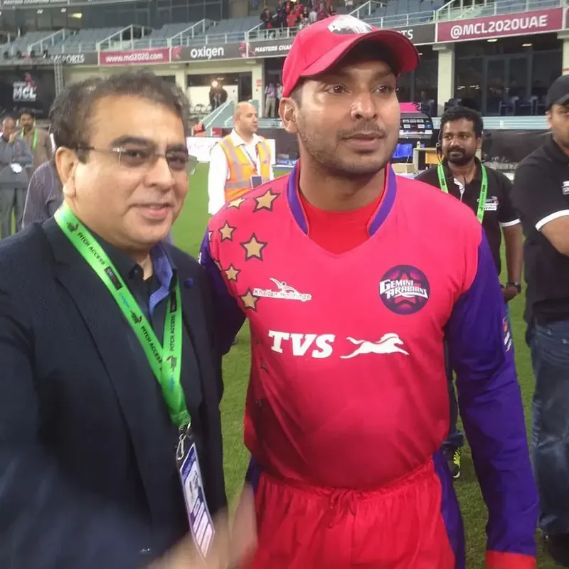 Dr. Ashfaq Konchwalla with cricket star