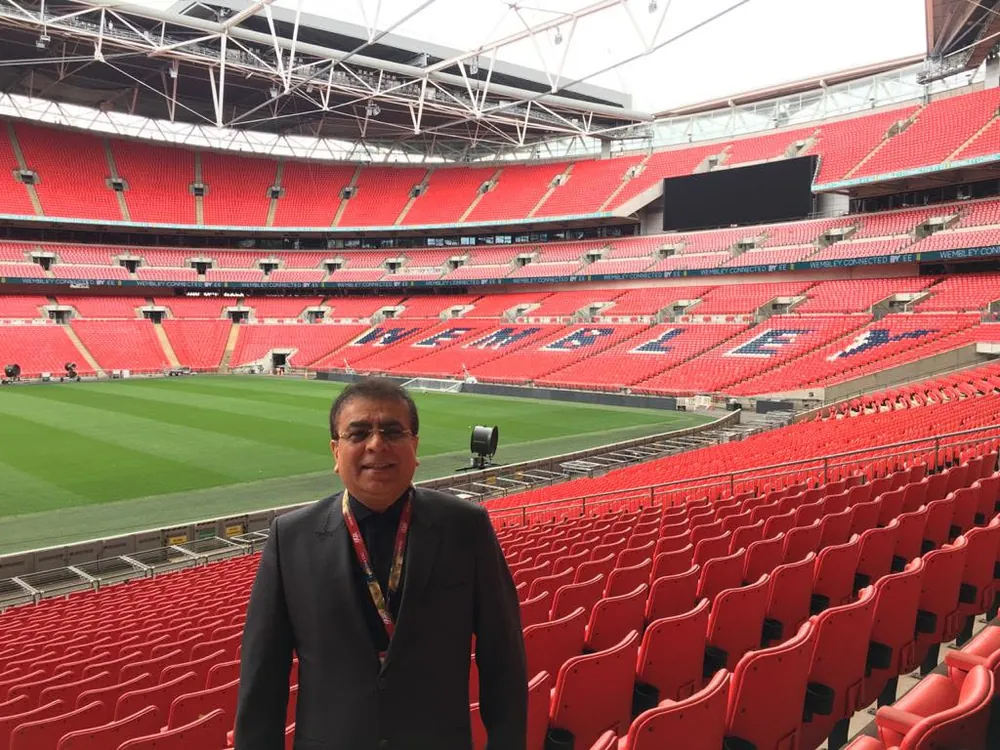 Dr. Ashfaq Konchwalla — Football FIFA Experience at Wembley Stadium